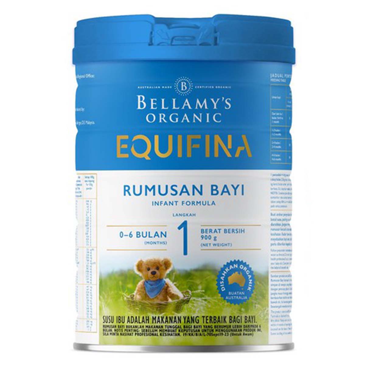 Bellamy's Organic Equifina Infant (Step 1) 900g (3 Cans Combo)