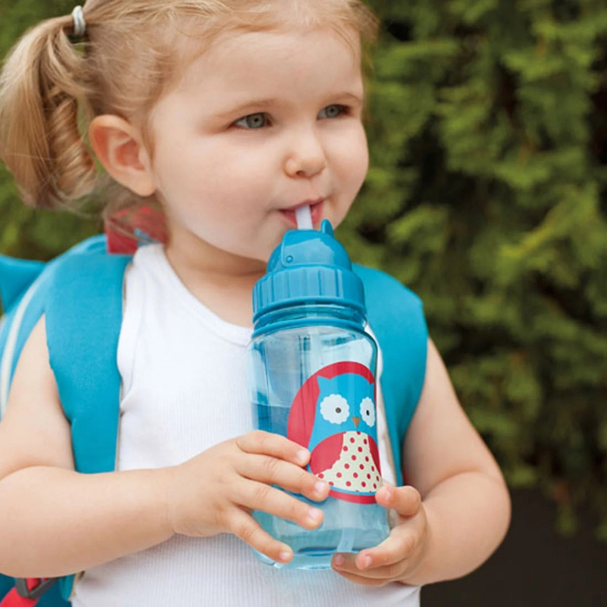 Zoo Straw Bottle - 13 oz - Butterfly